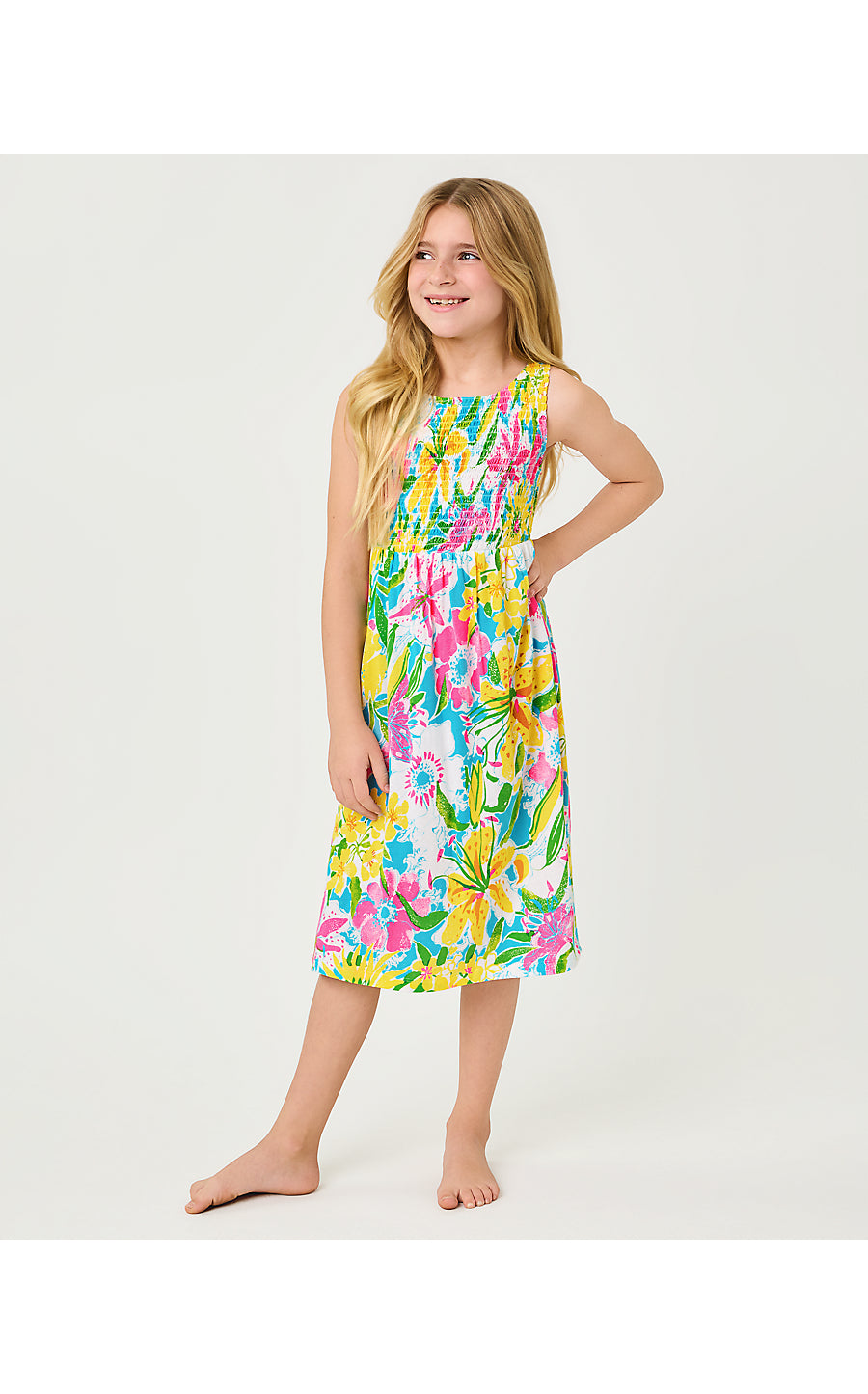 MINI FINNLEY MIDI DRESS, MULTI LOVELY LILLY