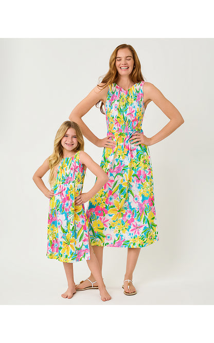 MINI FINNLEY MIDI DRESS, MULTI LOVELY LILLY