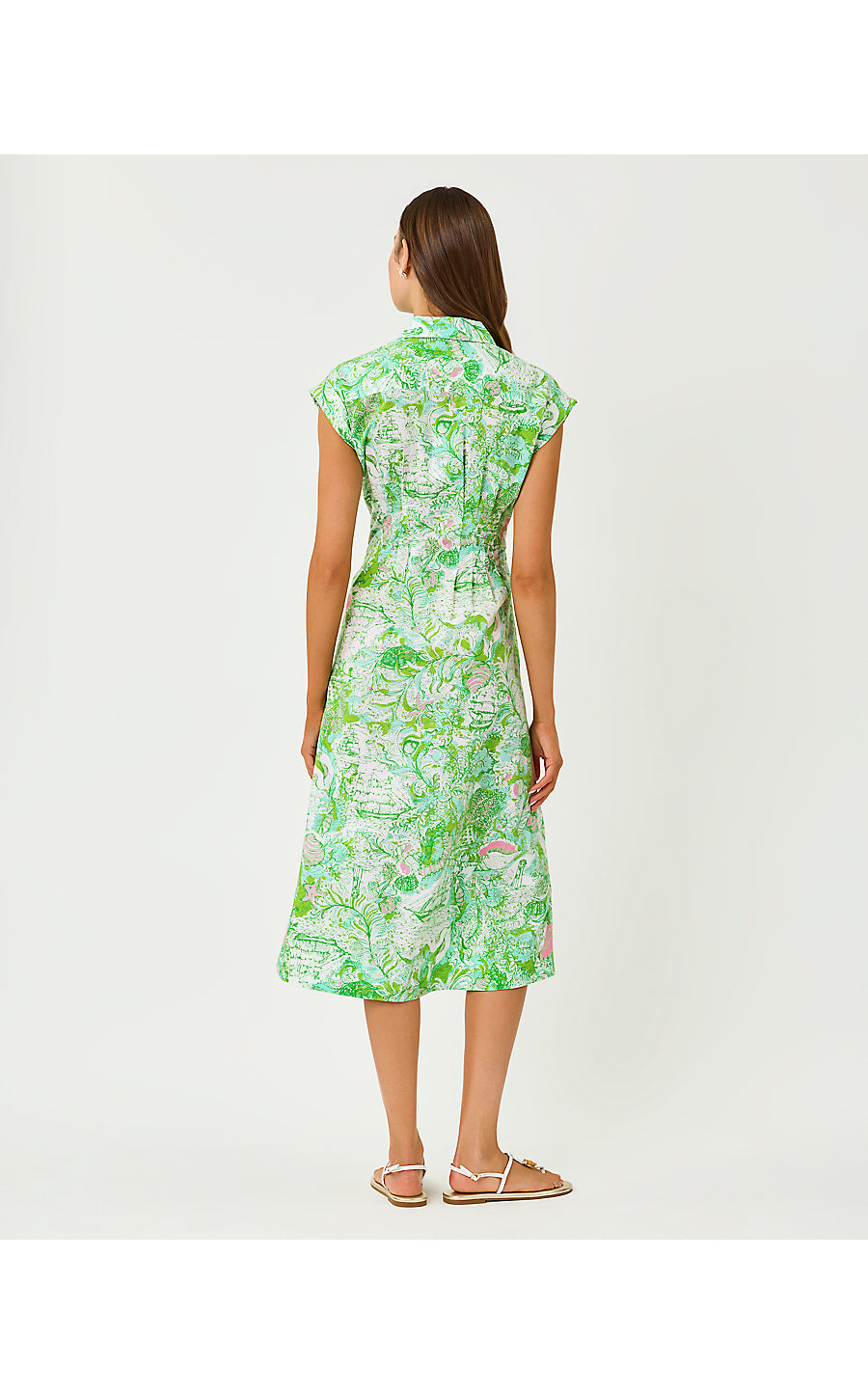 TONYA MIDI SHIRTDRESS, RESORT WHITE SHIP TO SHORE