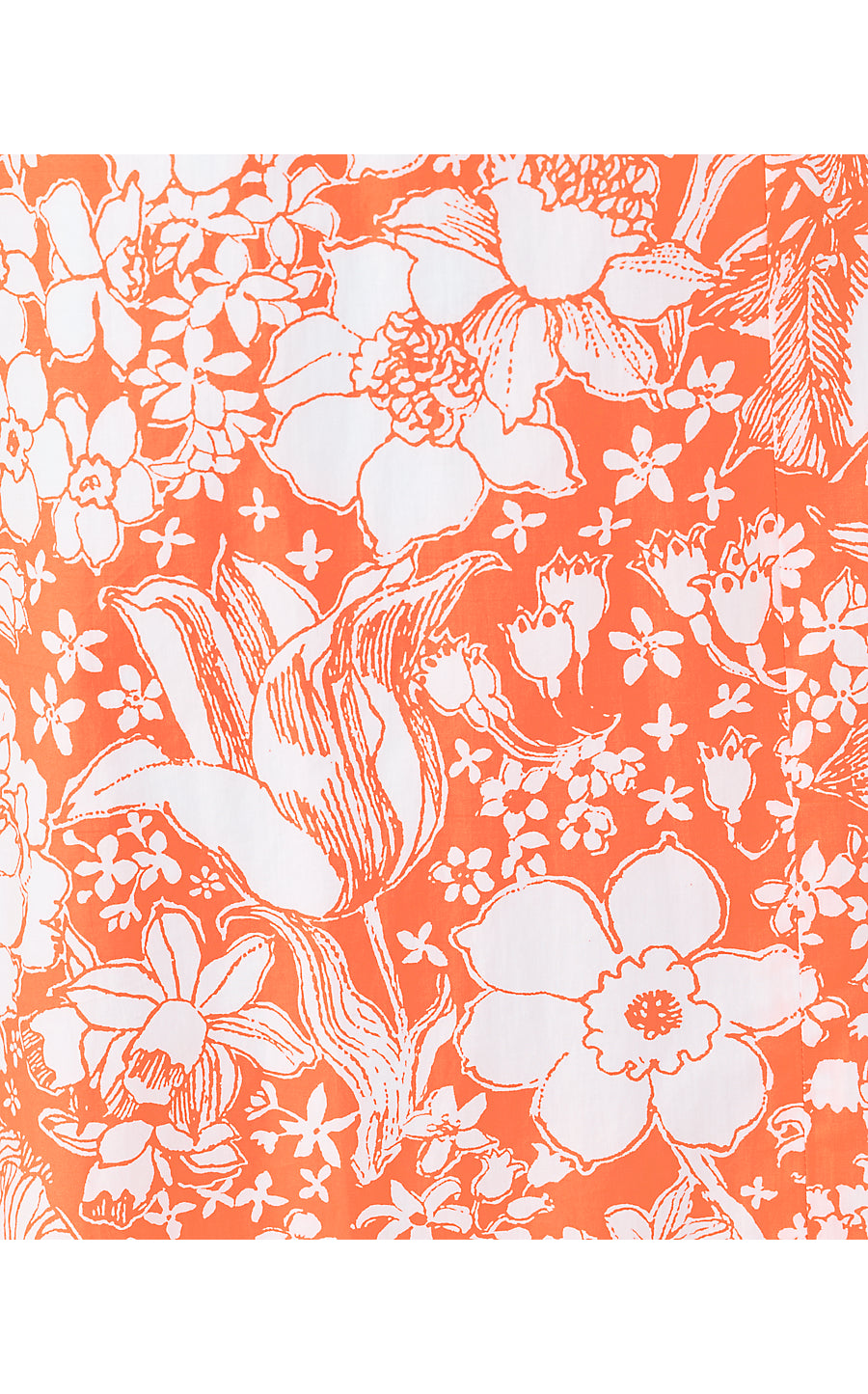 BELINDA MAXI DRESS, SUNSET ORANGE BUDDING ROMANCE