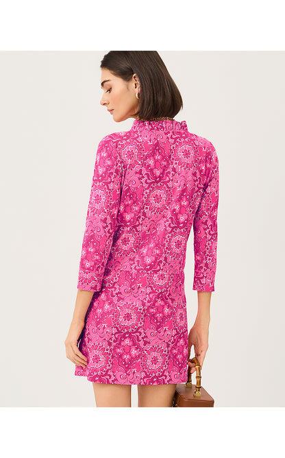 ANNELIE DRESS, PINK ASTER THE CASBAH ALLOVER
