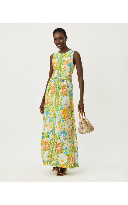 ROSALEY MAXI DRESS UPF 50+, RUTABAGA SYMPEONY ENGINEERED KNIT MAXI