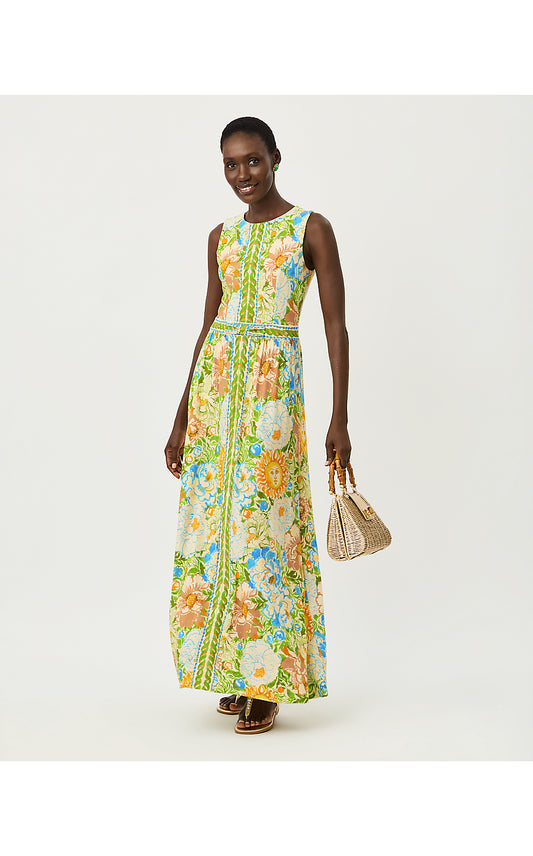 ROSALEY MAXI DRESS UPF 50+, RUTABAGA SYMPEONY ENGINEERED KNIT MAXI