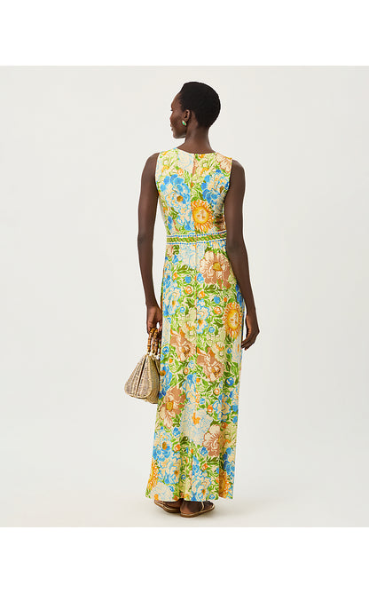 ROSALEY MAXI DRESS UPF 50+, RUTABAGA SYMPEONY ENGINEERED KNIT MAXI