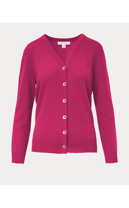 TIPPERY LONGER LENGTH CASHMERE CARDIGAN, BERRY BOUQUET