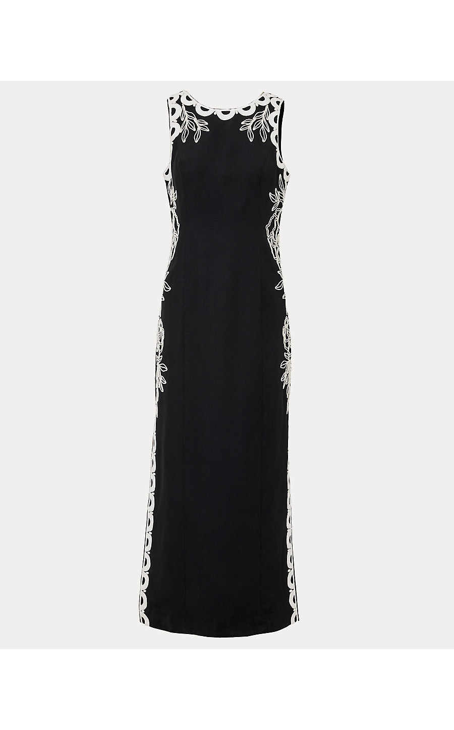 MESSINA MAXI SHIFT DRESS, NOIR