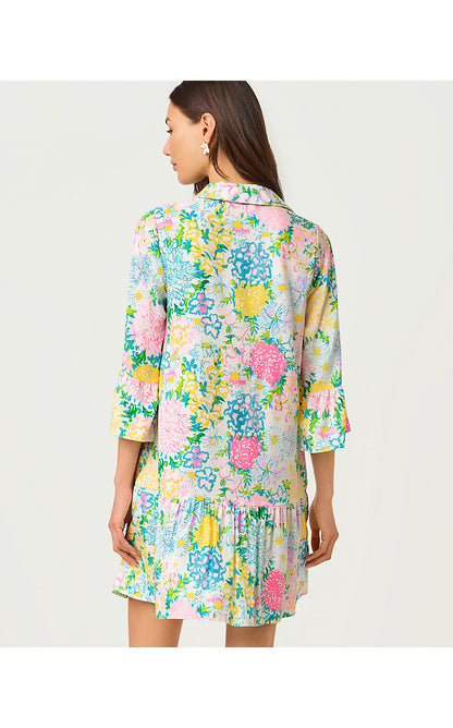 RAYANNA TUNIC DRESS, MULTI LILLY GARDEN