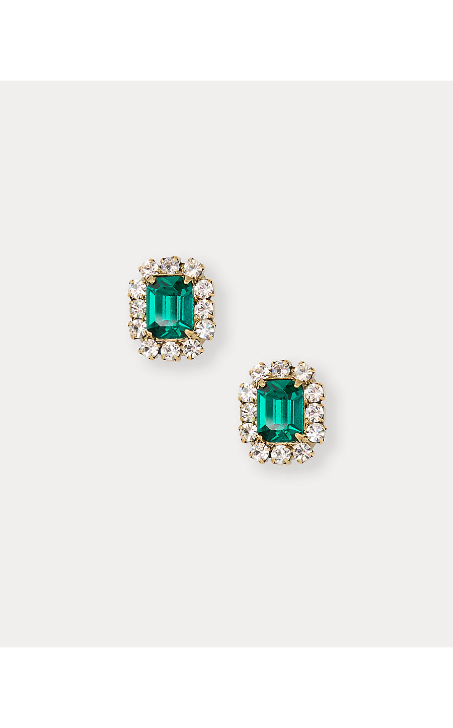 LOREN HOPE TATI STUDS, BAMBOO GREEN