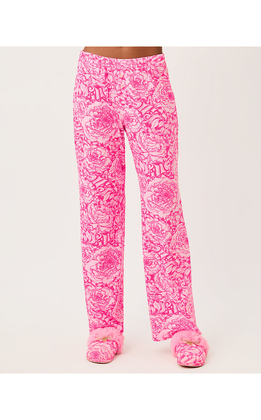 LYSANDRA PJ PANT, PINK ASTER A ROSE BY ANY OTHER NAME