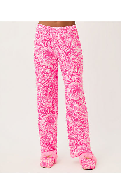 LYSANDRA PJ PANT, PINK ASTER A ROSE BY ANY OTHER NAME