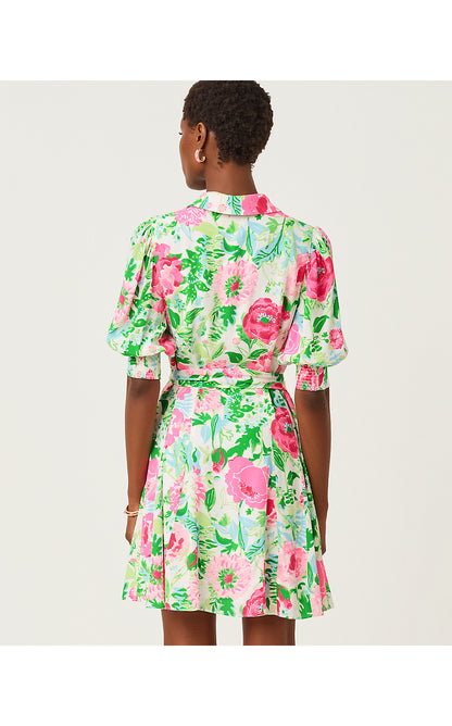 LARKYN SHIRTDRESS, MULTI POPPY PARTY