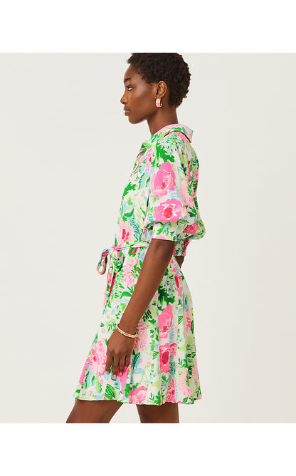 LARKYN SHIRTDRESS, MULTI POPPY PARTY