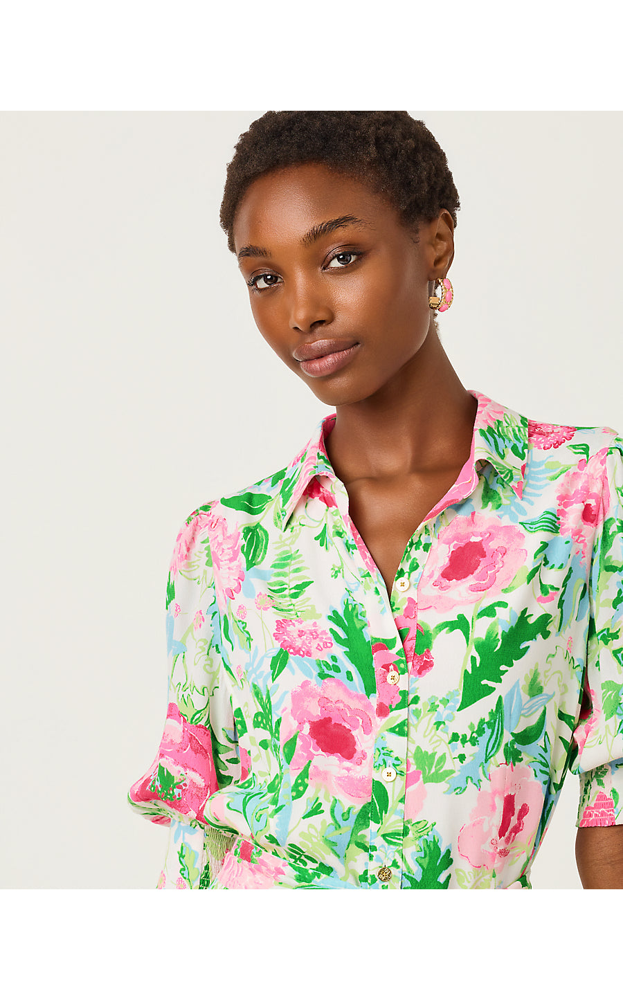 LARKYN SHIRTDRESS, MULTI POPPY PARTY