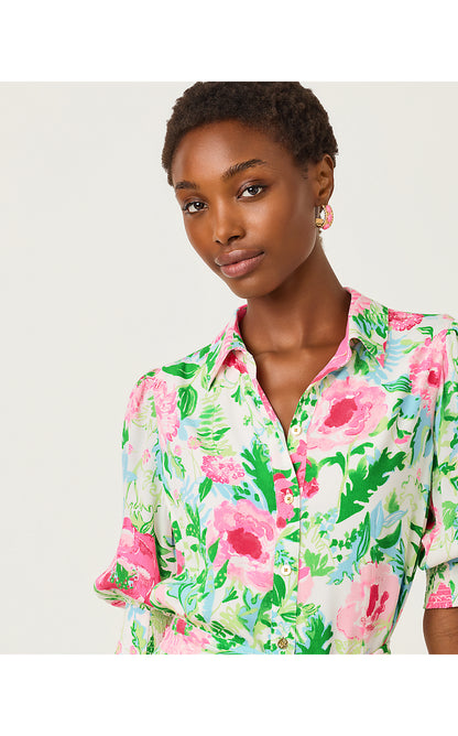 LARKYN SHIRTDRESS, MULTI POPPY PARTY