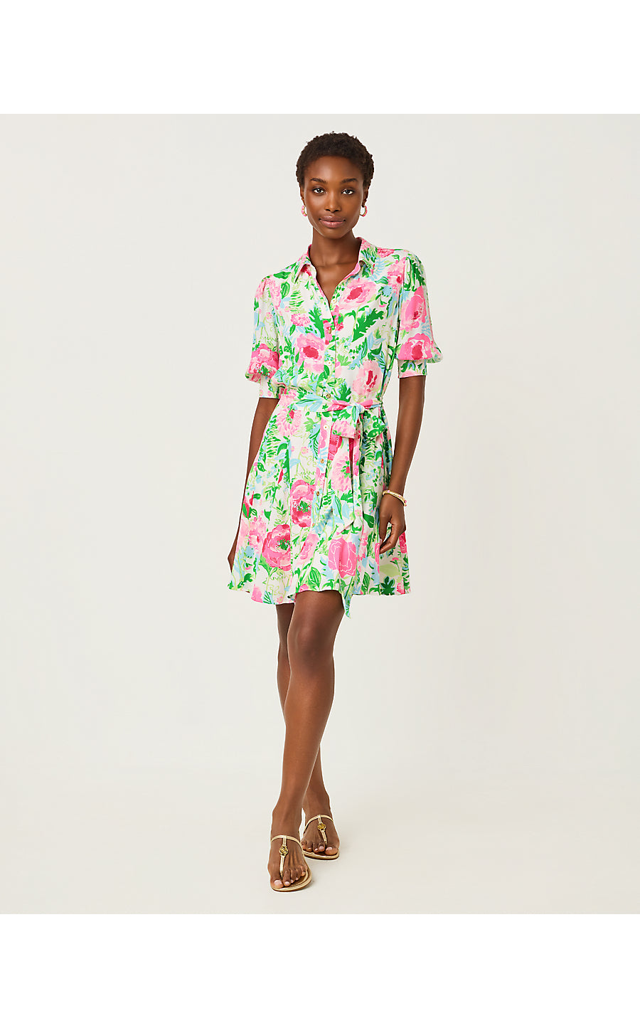 LARKYN SHIRTDRESS, MULTI POPPY PARTY