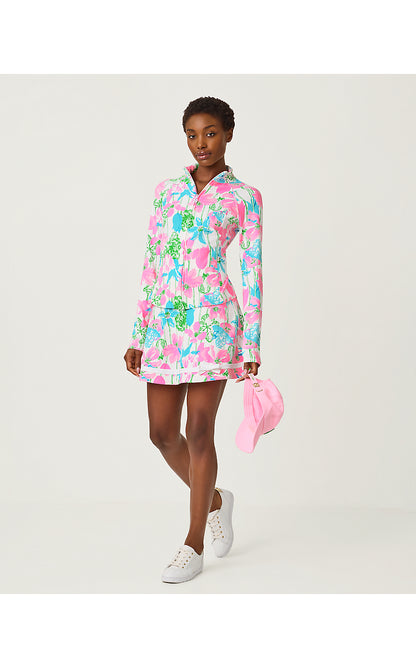 BARBADOS ZIP-UP JACKET UPF 50+, RESORT WHITE VINEY LINEY