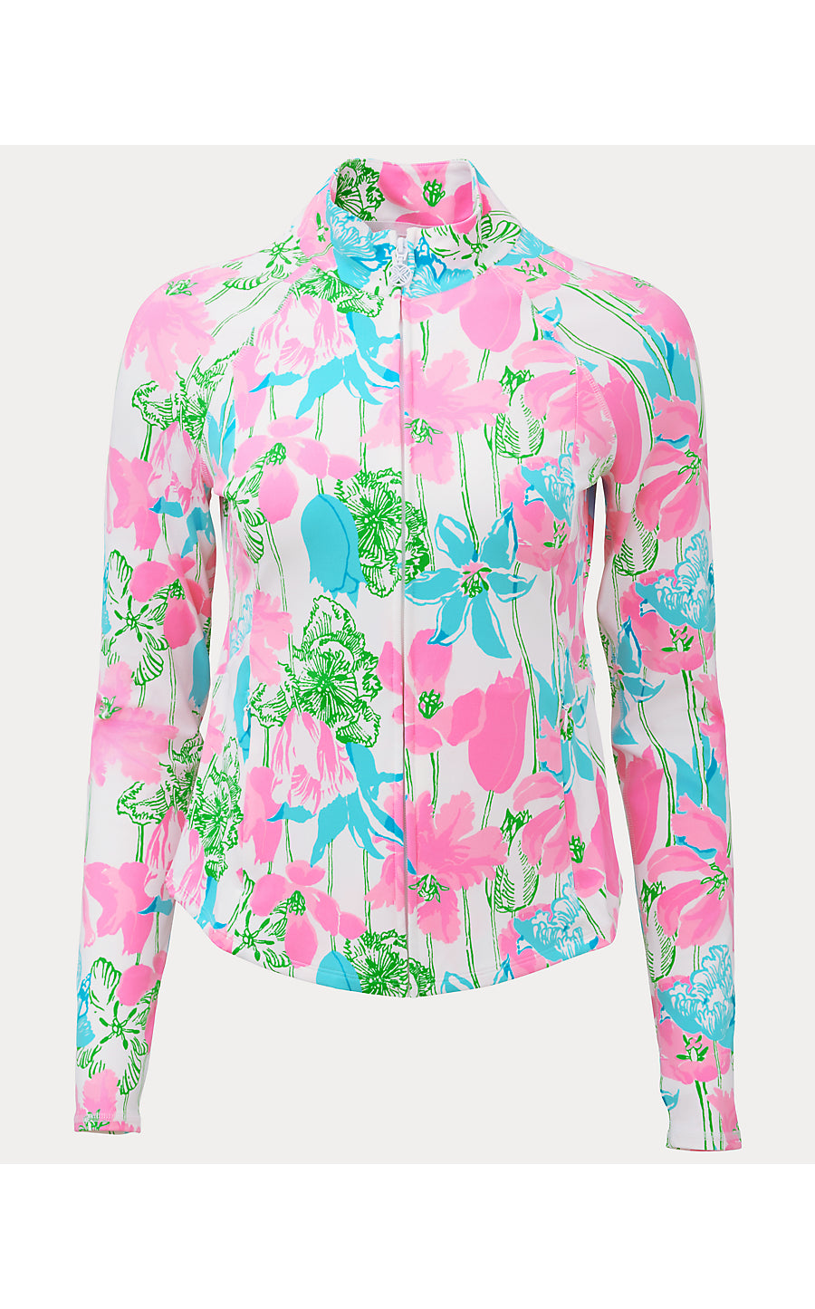 BARBADOS ZIP-UP JACKET UPF 50+, RESORT WHITE VINEY LINEY