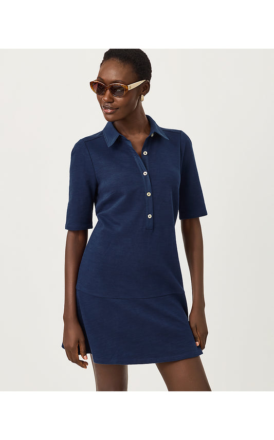 CARMELIA DRESS, LOW TIDE NAVY