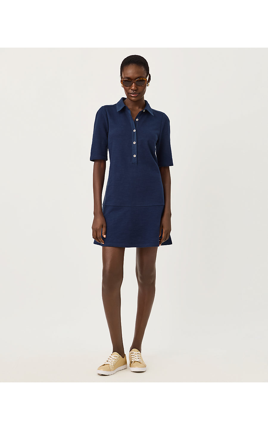CARMELIA DRESS, LOW TIDE NAVY