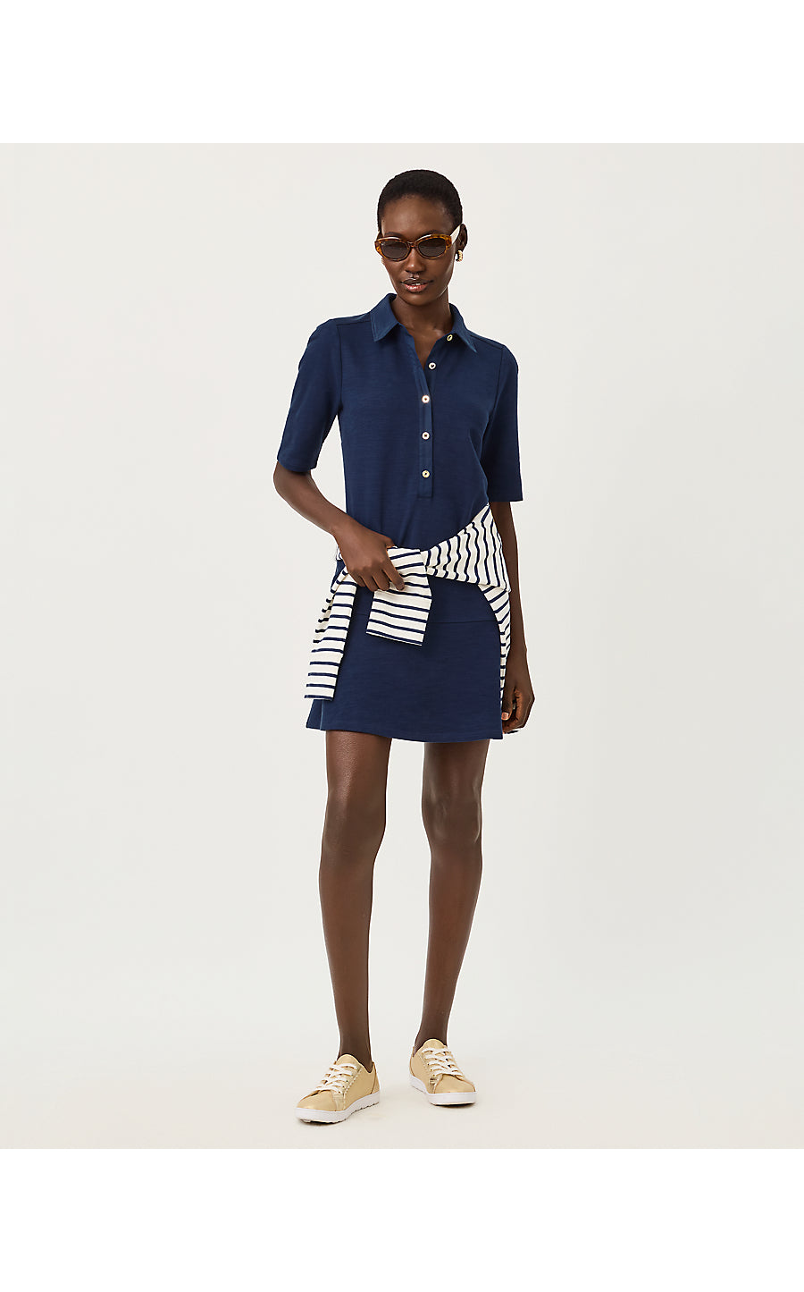 CARMELIA DRESS, LOW TIDE NAVY
