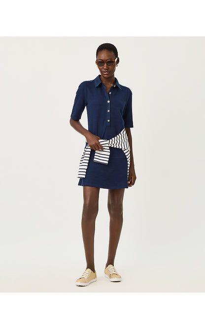 CARMELIA DRESS, LOW TIDE NAVY