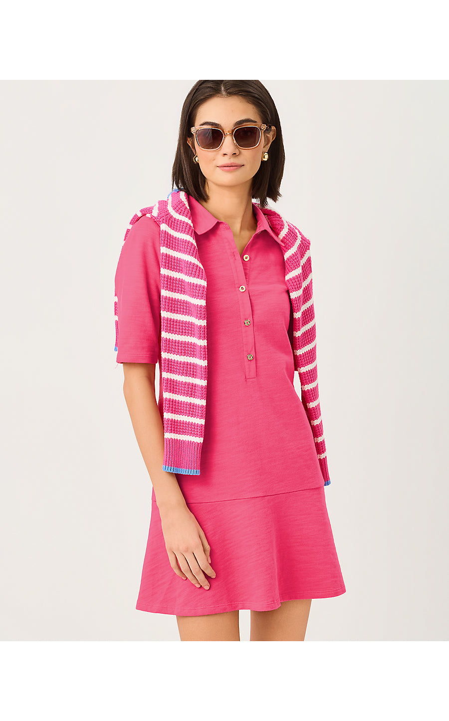 CARMELIA DRESS, PINK ASTER