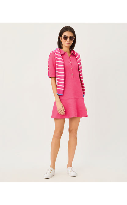 CARMELIA DRESS, PINK ASTER