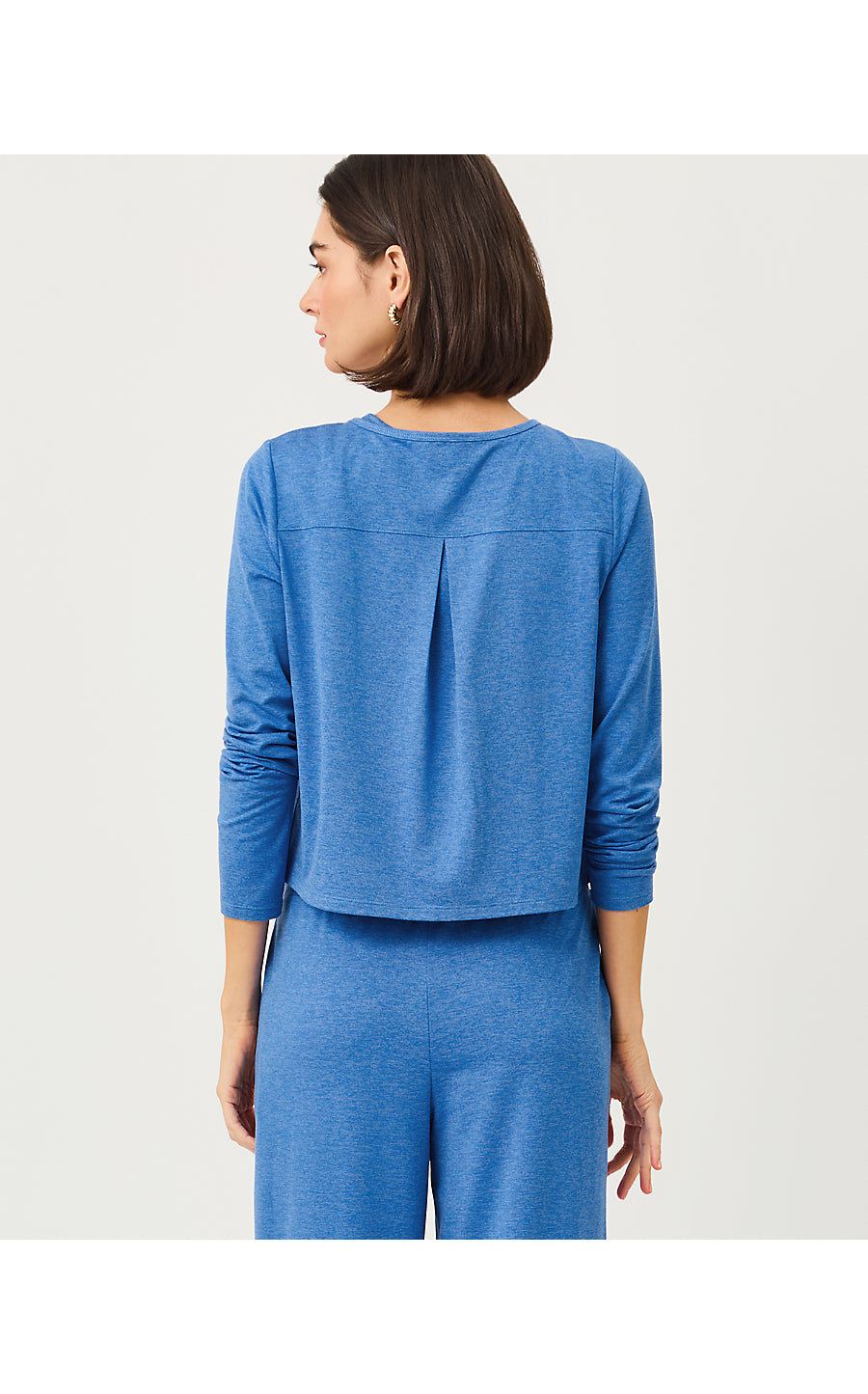 KAI CARDIGAN UPF 50+, HEATHERED MERRIWEATHER BLUE