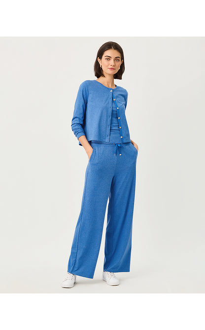 KAI CARDIGAN UPF 50+, HEATHERED MERRIWEATHER BLUE