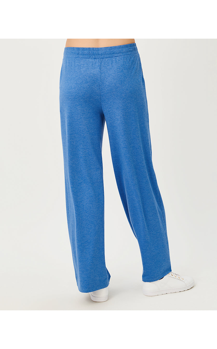 CALLIE WIDE LEG PANT UPF 50+, HEATHERED MERRIWEATHER BLUE