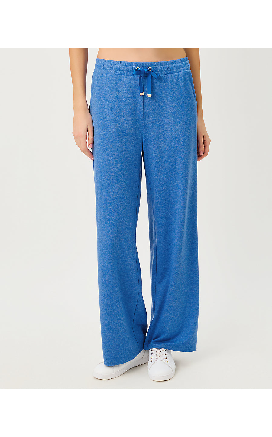 CALLIE WIDE LEG PANT UPF 50+, HEATHERED MERRIWEATHER BLUE