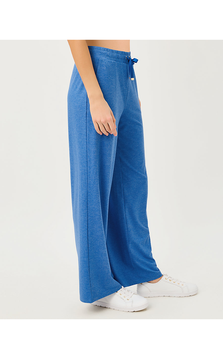 CALLIE WIDE LEG PANT UPF 50+, HEATHERED MERRIWEATHER BLUE