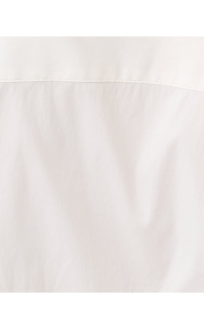 THE LACE INSET LILLY SHIRT, RESORT WHITE