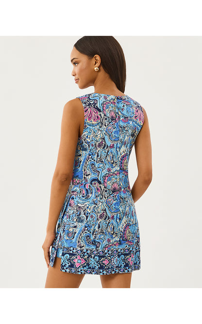 PALOMA SHIFT ROMPER, MULTI PAISLEY PARADE ENGINEERED ROMPER