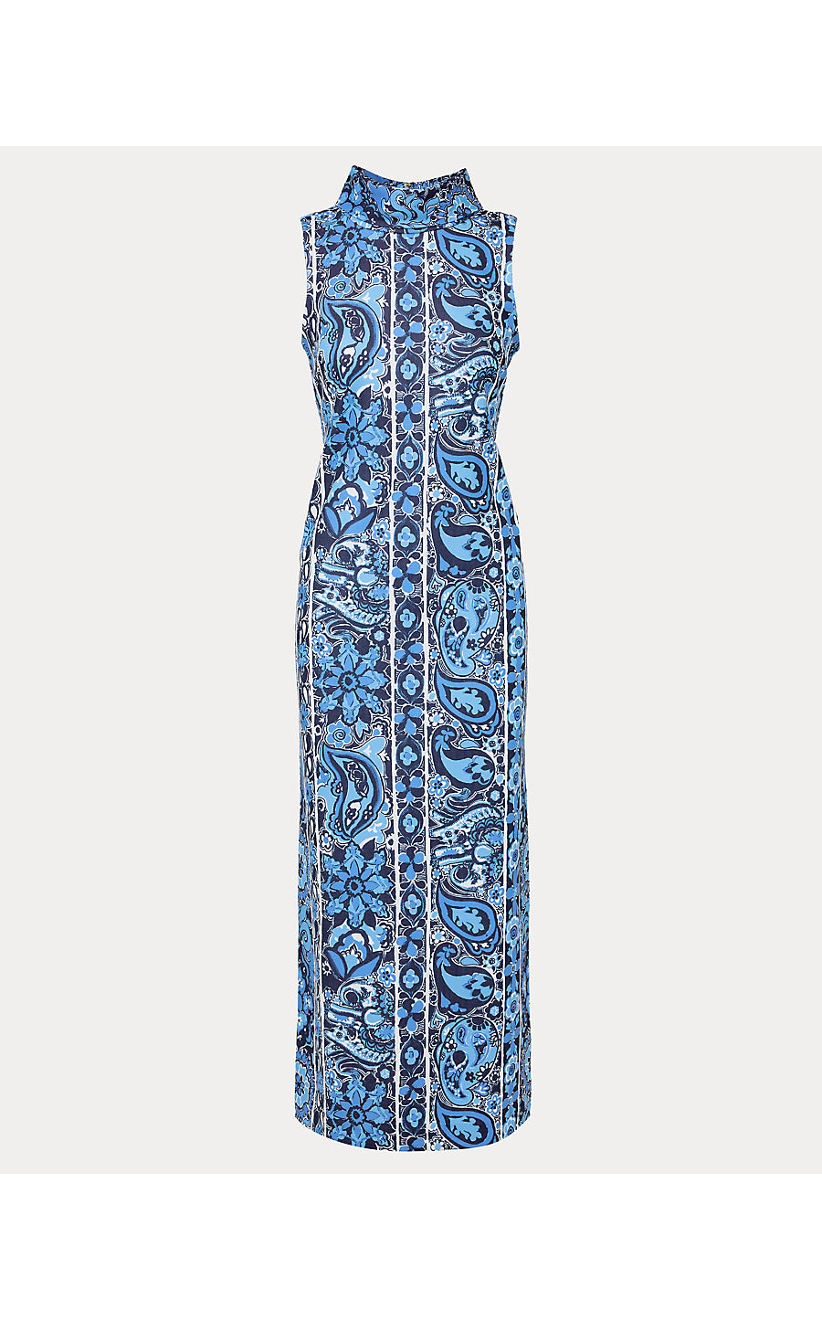 DAISEE MAXI SHIFT DRESS, LOW TIDE NAVY THE CASBAH ENGINEERED KNIT MAXI SHIFT