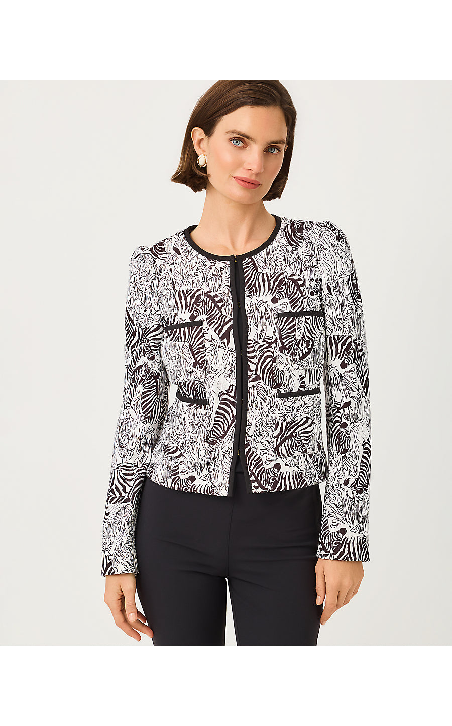 ANNAMARIE QUILTED JACKET, COCONUT CROSSGRAIN Z