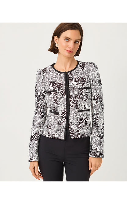 ANNAMARIE QUILTED JACKET, COCONUT CROSSGRAIN Z