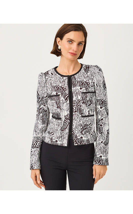 ANNAMARIE QUILTED JACKET, COCONUT CROSSGRAIN Z