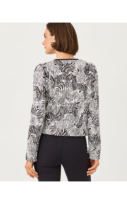 ANNAMARIE QUILTED JACKET, COCONUT CROSSGRAIN Z