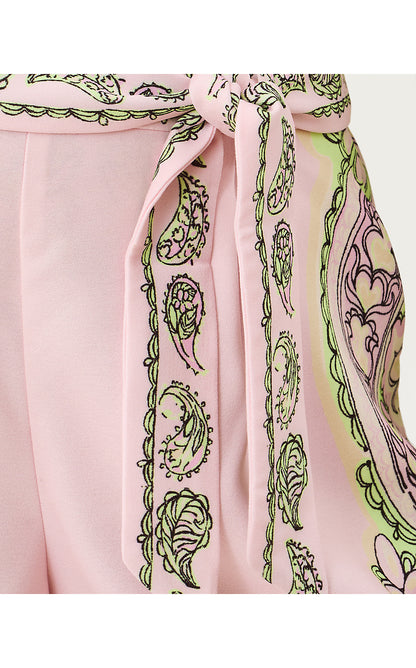 NOOR HIGH RISE SHORT, LIME CHIFFON ESTORIL ENGINEERED SHORT