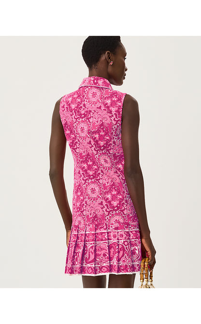 MILANA DRESS, PINK ASTER THE CASBAH ENGINEERED SHIFT DRESS