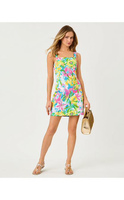 VEDA SKIRTED ROMPER, MULTI LOVELY LILLY