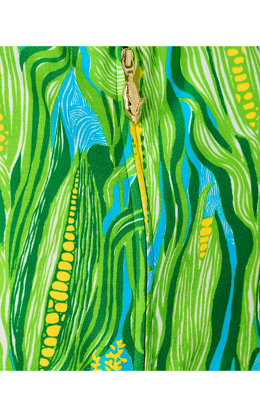 AISLING SHIFT ROMPER, TURQUOISE TIDE SWEET CORN ENGINEERED ROMPER