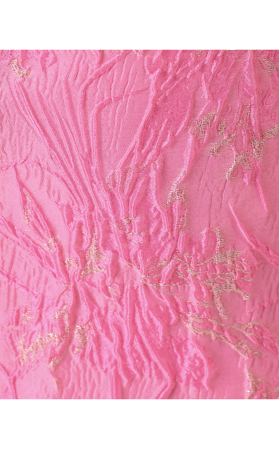 KRISTELLA MAXI DRESS, CONCH SHELL PINK GLITTER CRINKLE BROCADE