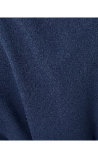 MARGUERITE SILK CAFTAN, LOW TIDE NAVY