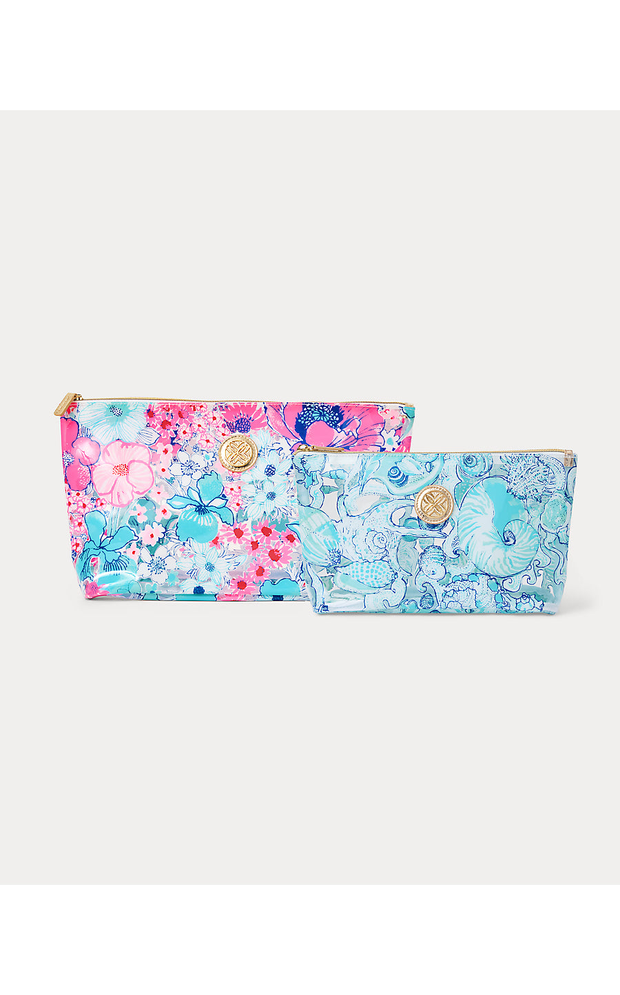 GWP SET OF 2 POOL POUCHES, CLEAR IN ALL HER GLORY GWP