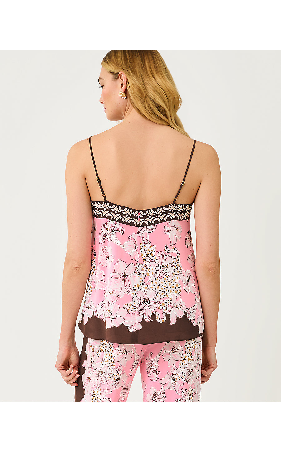 JESSLYN TOP, COCO BEACH WILDNESS ENGINEERED WOVEN TOP