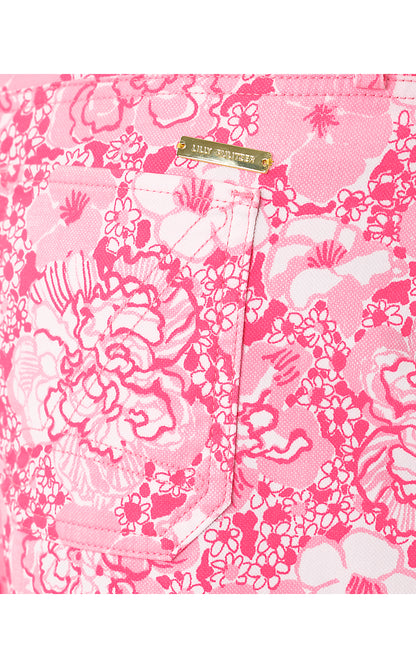 HARLEEN HIGH RISE SHORT, CONCH SHELL PINK BURST OF JOY