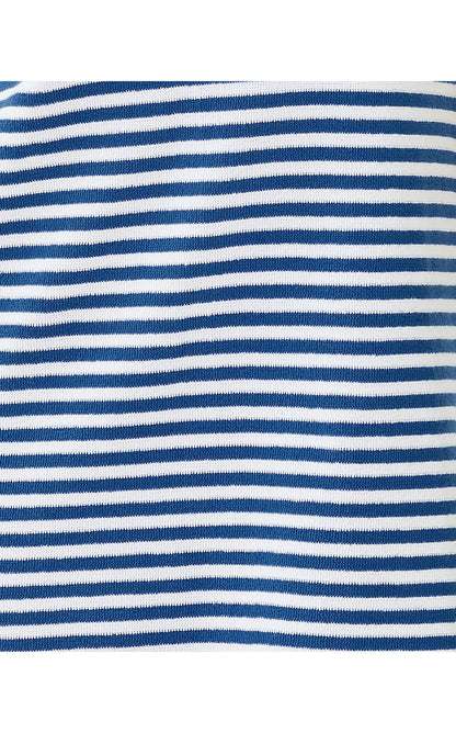 DUNE SHORT SLEEVE DRESS, STARLIGHT NAVY ST TROPEZ STRIPE