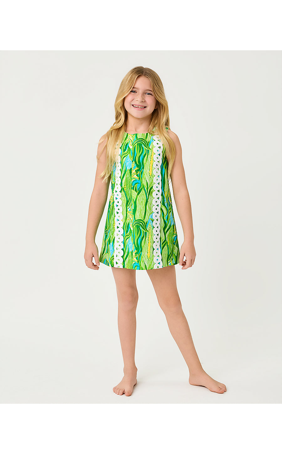LITTLE LILLY CLASSIC SHIFT, TURQUOISE TIDE SWEET CORN